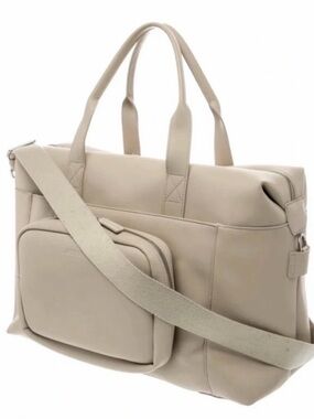 MONOS Metro Duffle Bag Ivory Vegan Leather Luggage